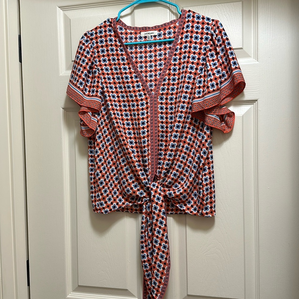 Max Studio Printed Blouse
